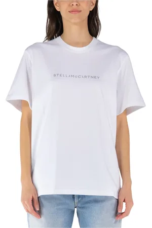Stella McCartney Koszulki, Kobieta, Biały, M, Bawełna, Stella T-Shirt
