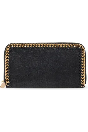 Stella McCartney Akcesoria, Kobieta, Czarny, ONE SIZE, Skóra, Portfel Falabella Continental