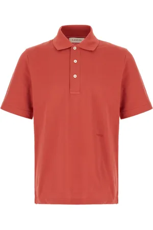 Lanvin Koszulki, Mężczyzna, Czerwony, XL, Bawełna, Klasyczna koszulka polo