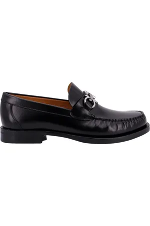 Salvatore Ferragamo Buty, Mężczyzna, Czarny, 40 EU, Skóra, Czarne skórzane mokasyny