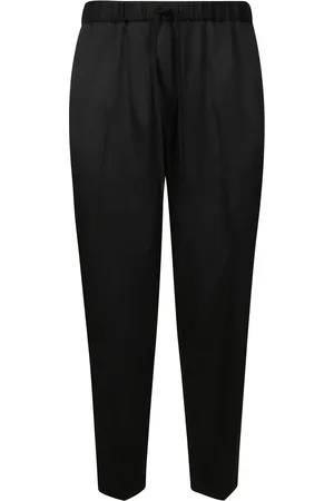 Maison Margiela Spodnie, Mężczyzna, Czarny, M, Spodnie ze sznurkiem Tailored
