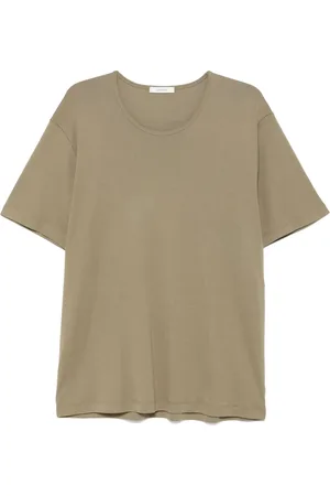 LEMAIRE Koszulki, Mężczyzna, Zielony, S, Bawełna, Casualowy bawełniany T-shirt