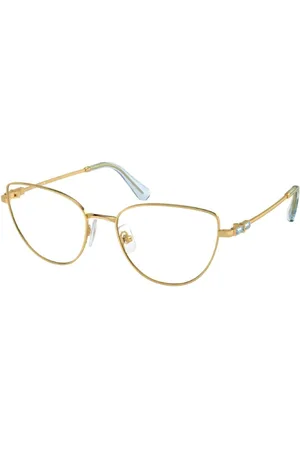 Swarovski Akcesoria, unisex, Żółty, ONE SIZE, Metalowa oprawka z detalami Strass