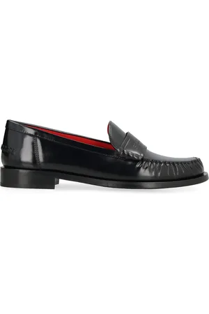 Salvatore Ferragamo Buty, Kobieta, Czarny, 36 EU, Skóra, Lakierowane mokasyny skórzane