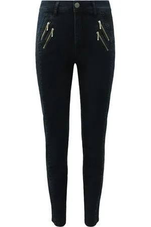 2-Biz Jeansy, Kobieta, Niebieski, S, Denim, Celona Bukser Dark Denim Pants