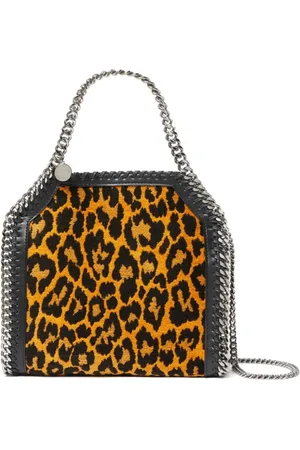 Stella McCartney Torebki, Kobieta, brązowy, ONE SIZE, Torba na ramię w panterkę