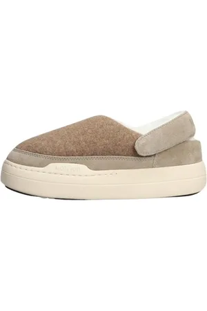 Moon Boot Buty, Kobieta, Beżowy, 37 EU, Wełna, Beżowe Clogsy z Filcu Park