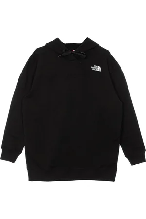 The North Face Bluzy, Kobieta, Czarny, S, Bawełna, Czarna bluza z długim rękawem z kapturem