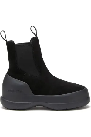 Moon Boot Buty, Kobieta, Czarny, 41 EU, Zamsz, Botki Luna Chelsea
