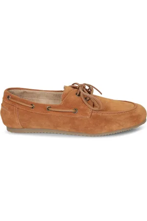 LARDINI Buty, Mężczyzna, brązowy, 40 EU, Zamsz, Brązowe mokasyny żeglarskie z zamszu