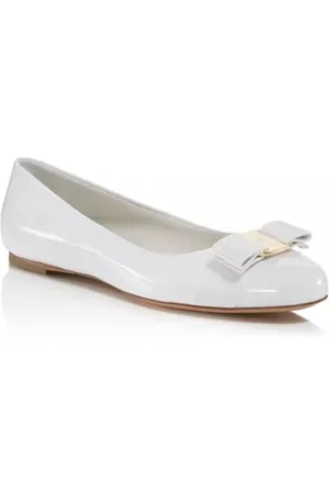 Salvatore Ferragamo Buty, Kobieta, Biały, 36 EU, Skóra, Klasyczne skórzane mokasyny
