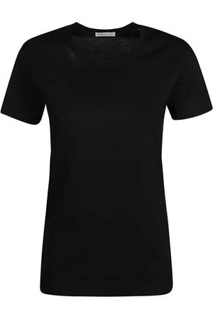 Moncler Koszulki, Kobieta, Czarny, L, Bawełna, 999 Nero T-Shirt