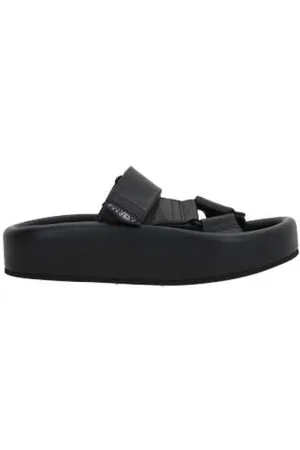 Maison Margiela Buty, Kobieta, Czarny, 36 EU, Skóra, Sandały Flatform Nappa
