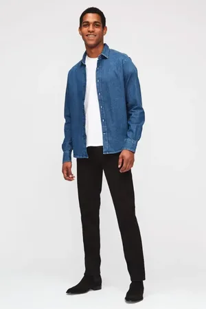 7 for all Mankind Spodnie, Mężczyzna, Czarny, W29, Spodnie Slimmy Tapered Luxe Performance Plus