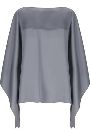 Lanvin Bluzki, Kobieta, Szary, M, Bluzka z rękawami typu batwing