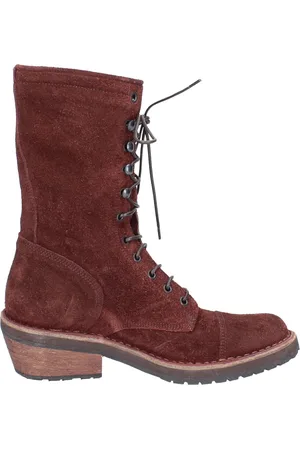 Moma Buty, Kobieta, Czerwony, 37 EU, Zamsz, Botki kowbojskie z zamszu vintage