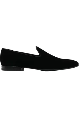 TAGLIATORE Buty, Mężczyzna, Czarny, 41 EU, Welwetowe mokasyny