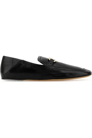 Salvatore Ferragamo Buty, Kobieta, Czarny, 36 1/2 EU, Skóra, Czarne skórzane mokasyny