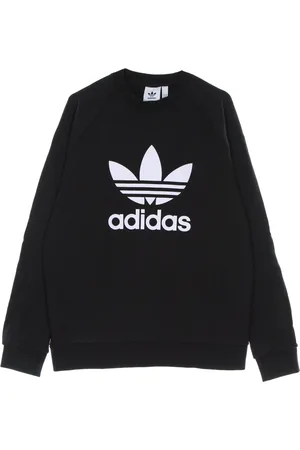 adidas Bluzy, Mężczyzna, Czarny, XL, Bawełna, Klasyczna bluza dresowa z logo Trefoil