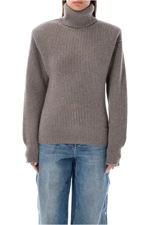 Stella McCartney Swetry, Kobieta, Szary, M, Wełna, Przytulna dzianina w kolorze taupe Aw 24