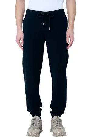 Moncler Spodnie, Mężczyzna, Czarny, XL, Bawełna, Spodnie dresowe z logo i elastycznym dołem