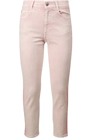 Stella McCartney Jeansy, Kobieta, Różowy, W26, Bawełna, Jeansyy Slim Fit z Logo