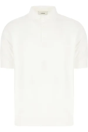 LARDINI Koszulki, Mężczyzna, Biały, XL, Bawełna, Klasyczna koszulka polo