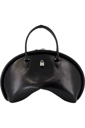Acne Studios Torebki, Kobieta, Czarny, ONE SIZE, Skóra, Bowlina Torba na Ramię