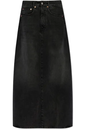 Maison Margiela Spódnice, Kobieta, Szary, S, Bawełna, Spódnica jeansowa