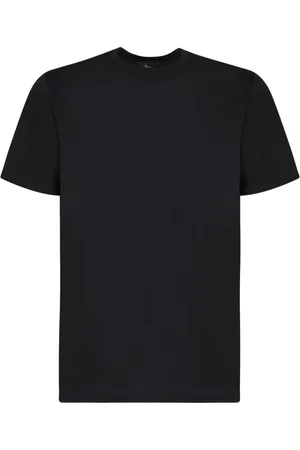 HERNO Koszulki, Mężczyzna, Czarny, 2XL, Bawełniana koszulka z krótkim rękawem, dekolt okrągły
