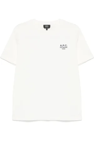 A.P.C. Koszulki, Mężczyzna, Biały, M, Bawełna, Standardowy T-shirt Grand Vcp