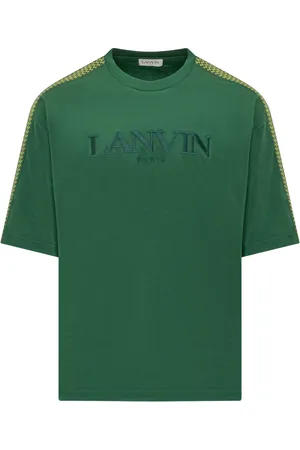 Lanvin Koszulki, Mężczyzna, Zielony, S, Oversized T-Shirt