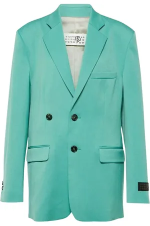 Maison Margiela Kurtki, Kobieta, Zielony, S, Wełna, American Split Blazer
