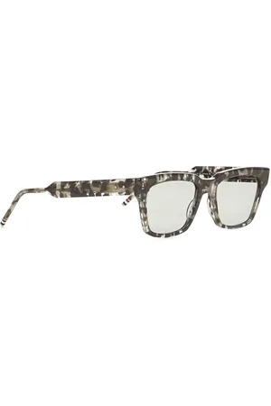 Thom Browne Akcesoria, unisex, brązowy, ONE SIZE, Okulary przeciwsłoneczne z kwadratowymi oprawkami