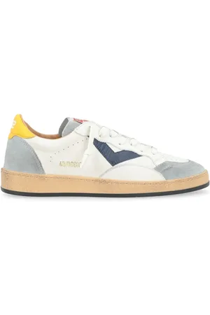 4b12 Buty, Mężczyzna, Biały, 44 EU, Skóra, Playnew Offwhite Grey Giallo Sneakers