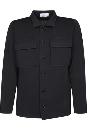 LARDINI Kurtki, Mężczyzna, Czarny, L, Wełna, Sovracamicia Jacket