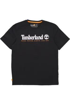 Timberland Koszulki, Mężczyzna, Czarny, M, Bawełna, Czarny T-shirt z przodu