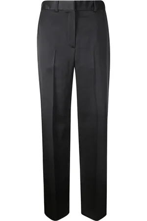 Lanvin Spodnie, Kobieta, Czarny, S, Spodnie z szerokimi nogawkami