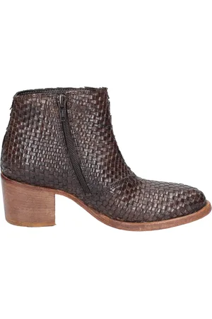 Moma Buty, Kobieta, brązowy, 37 EU, Skóra, Botki Skórzane Vintage