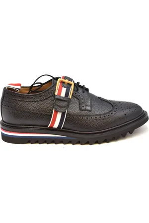 Thom Browne Buty, Mężczyzna, Czarny, 40 EU, Skóra, Klasyczne sznurowane buty