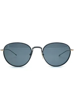 Thom Browne Akcesoria, Mężczyzna, Czarny, ONE SIZE, Titanium Round Okulary