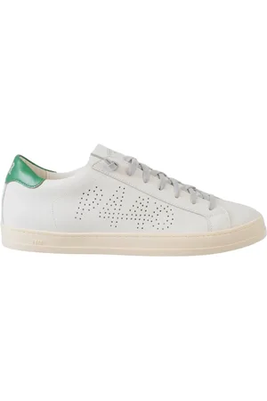 P448 Buty, Mężczyzna, Biały, 43 EU, Białe/Zielone Sneakersy Urban Cojohn-M