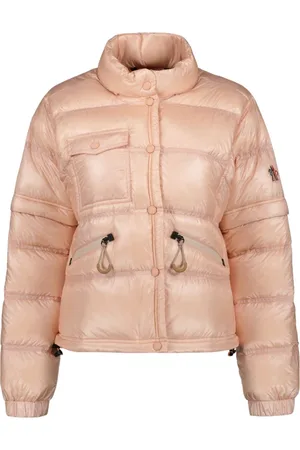 Moncler Kurtki, Kobieta, Różowy, M, Nylon, Mauduit Bomber Down Jacket
