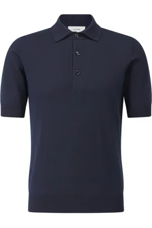 LARDINI Koszulki, Mężczyzna, Niebieski, M, Bawełna, Klasyczna Koszulka Polo
