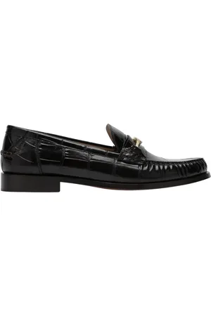 Salvatore Ferragamo Buty, Kobieta, Czarny, 38 EU, Skóra, Harry Croc Loafer Shoe