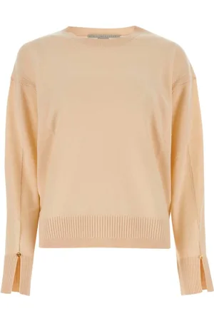 Stella McCartney Swetry, Kobieta, Różowy, M, Wełna, Wełniany sweter oversize