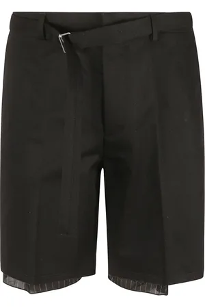 Lanvin Szorty, Mężczyzna, Czarny, M, Bawełna, Eleganckie Czarne Szorty