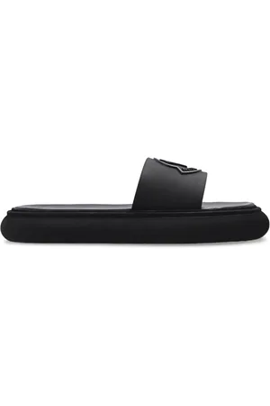 Moncler Buty, Kobieta, Czarny, 40 EU, Klapki z logo