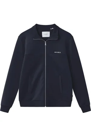 Les Deux Bluzy, Mężczyzna, Niebieski, L, Bawełna, Ballier Track Jacket