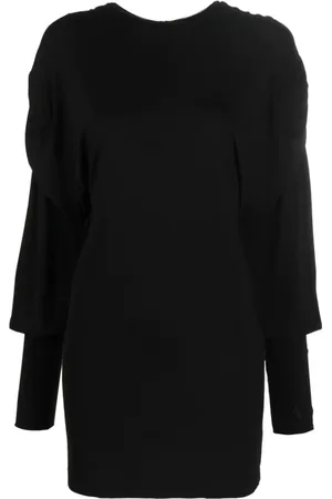 The Attico Sukienki, Kobieta, Czarny, XS, Rayon, Krótka Sukienka